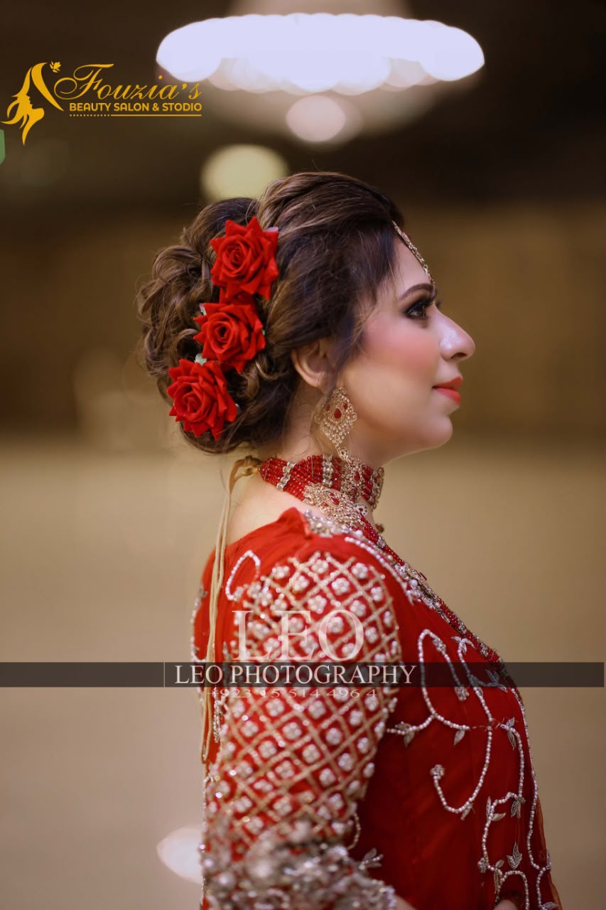 Rose Floral Updo